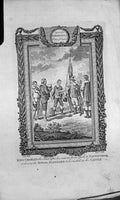 Antique Print King CharlesRetreat Nottingham Erect Royal Standard Castle
