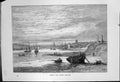 Original Old Antique Print North South Shields