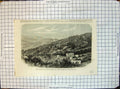 Original Old Antique Print View Murree Sanitarium India From Observatory Hill