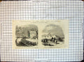 Old Print War America Franklins Brigade Arlington Mill Munsons Hill 1861 19th