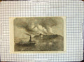 Antique Print Fort Ocracoke Beacon Island N Carolina Fire Federalists 1861 19th