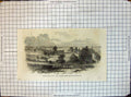 Old Antique Print Civil War America Yorktown Virginia Nelson House 1861 19th