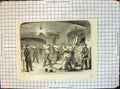 Old Print War America Repairing Damages Casemates Fort Sumter Attack 1863 19th
