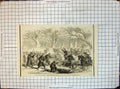 Old Civil War America Skirmish Falls Church Virginia Rifles Horses 18 19th