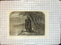 Original Old Antique Print Civil War America Federal Picket Potomac Batteries