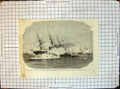 Old War America Attack Blockading Squadron Charleston Gun Boats 1863 Victorian