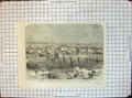 Old Antique Print Fredericksburg Virginia Battle Federals Civil Wars 1863 19th