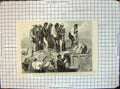 Original Old Antique Print War America Negroes Work Fortifications Savannah