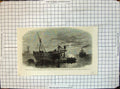 Antique Print America Civil Wars Sinking Torpedoes Harbour Charleston 1863 19th