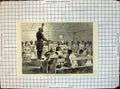 Original Old Antique Print Family Worship Plantation South Carolina 1863 19th