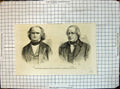 Antique Old Print Civil War Commissioners England France Seized Mason Slidell