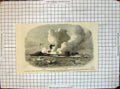 Antique Print Fight Hampton Roads Floating Battery Monitor Steamer Merrimac