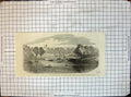 Original Old Antique Print Civil War America Drurys Bluff Position James River