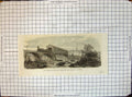 Original Old Antique Print Railway Bridge Over Rapids James River G H Andrews