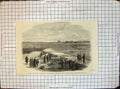 Old Antique Print War America Abandoned Civil War Works Camp Centreville
