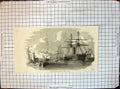 Original Old Antique Print Royal West India Mail Packet Trent Malta 1855 19th