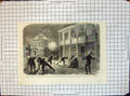 Old War America Federals Shelling City Charleston Shell Burst Street1