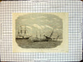 Antique Print Deerhound Rescuing Portion Crew Alabama Robert Lancaster 1864