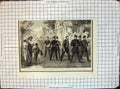 Old Antique Print Drumming Out Sier Federal Army Streets Washington 1864 19th