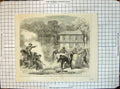 Antique Old Print War America Cottonburners Memphis Surprised Federal Scouts