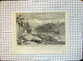 Old Print Main Battery Fort Pillow Mississippi Evacuated Civil Wars 5Th J