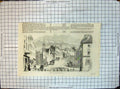 Old Antique Print Street Baltimore Maryland U S Church Horses Carriages
