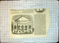 Original Old Antique Print Exterior Corn Exchange Boston Erected A D Mdccclv