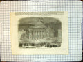 Original Old Antique Print Illumination Montreal Celebrate Fall Sebastopol 1855