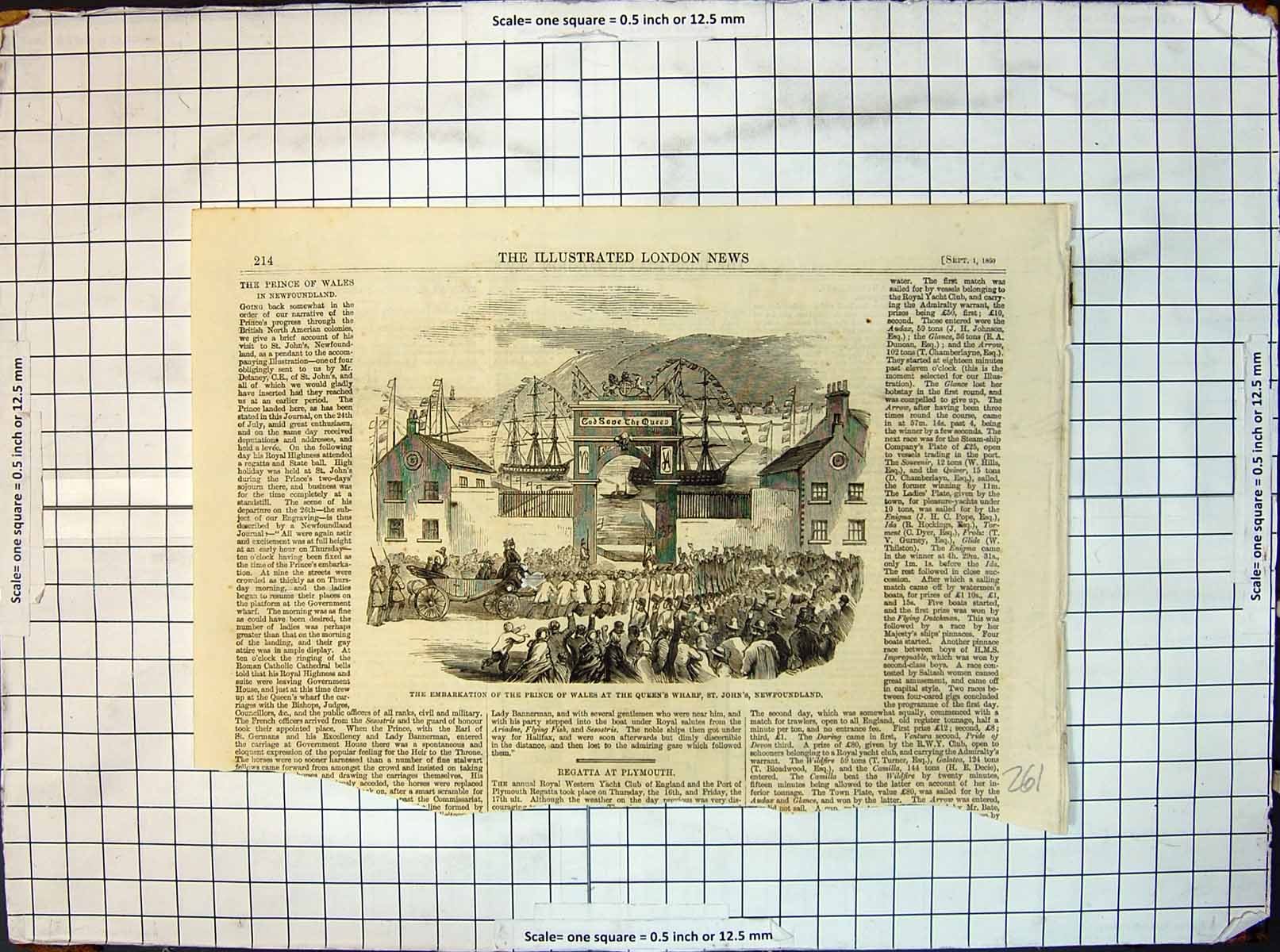 Old Embarkation Prince Wales Queens Wharf St Johns Newfoundland 1860 Victorian
