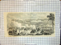 Original Old Antique Print American Incident Battle Bulls Run M Stanley