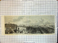 Original Old Antique Print War America Town Fortifications Savannah 1863 19th