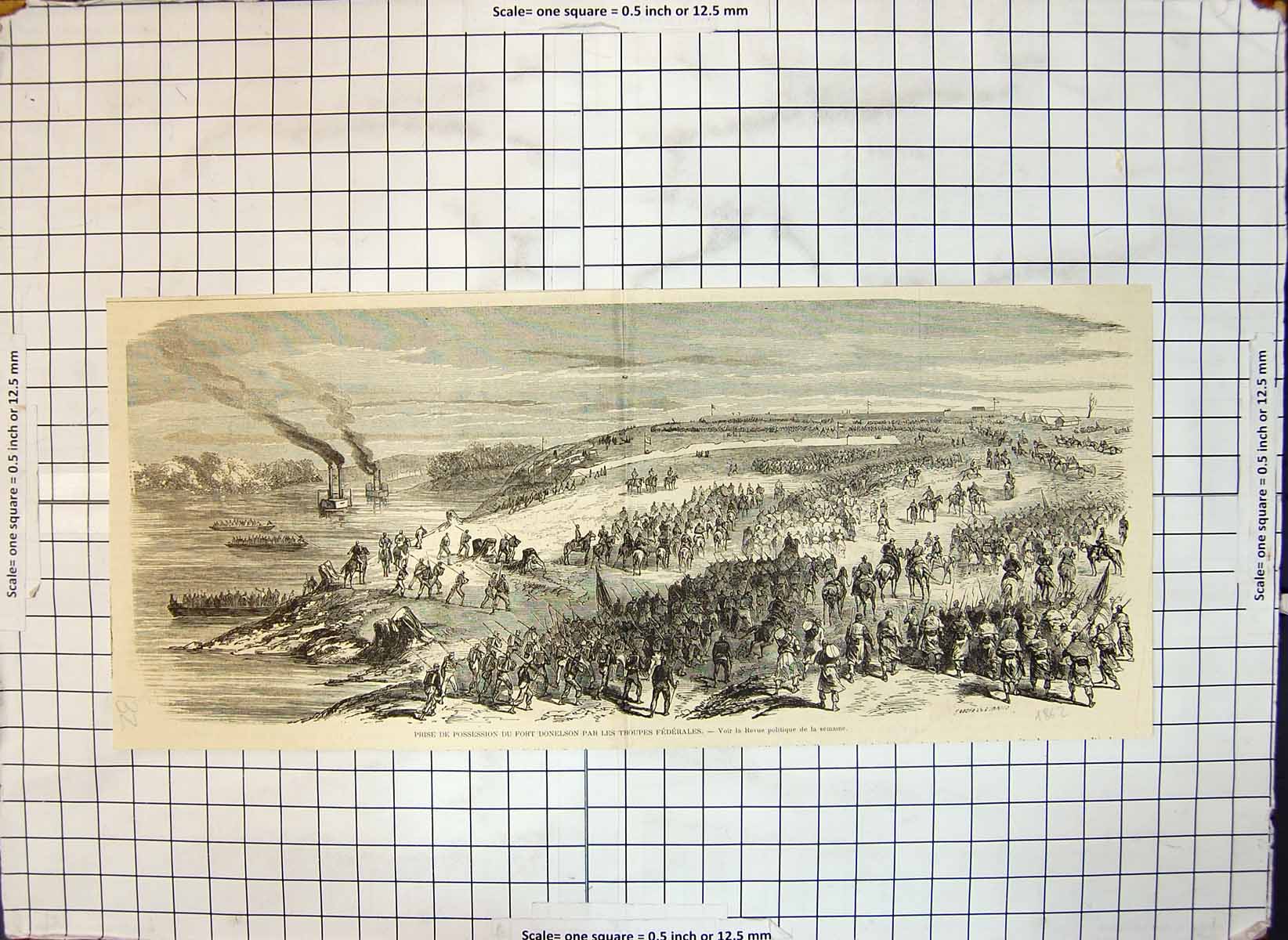 Old Taking Possession Fort Donelson By Federal Troops Political Revue