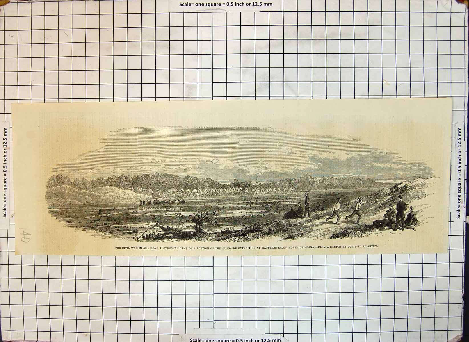 Old War America Camp Burnside Expedition Hatteras Inlet North Carolin