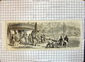 Old Print War America Refugees Mississippi Protection Federal Transports