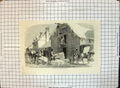 Original Old Antique Print Icehouse Nuns Island Montreal Men At Work 1859 19th