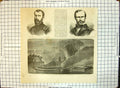 Old Print U S Philip Sheridan William Sherman Destruction Albemarle 1864 19th
