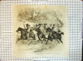 Antique Print War America Federalists Reconnoitring Alexandra Fairfax 1861 19th