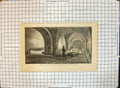 Original Old Antique Print London Bank England Dungeons Guarding Money 20th
