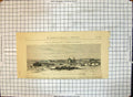 Antique Old Print War Orient Georgia Russia View Alejandropol Turkish Front