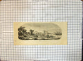 Original Old Antique Print View Ning Po Ships Bay Mountains
