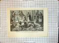 Old Antique Print Kinchu China Temple Converted Hospital Japanese Wounded