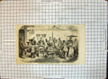 Original Old Antique Print Kitchens Restaurants Canton Chefs Carving Food