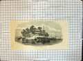 Original Old Antique Print Dutch Folly Fort Canton River
