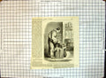 Original Old Antique Print Japanese Barber Cutting Mans Hair