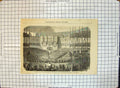 Original Old Antique Print Concert Given French Sydenham Palace England 1860