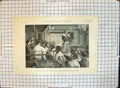 Original Old Antique Print Theatre Japan Theatrical Presentation Yedo 1894 19th