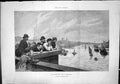 Antique Old Print El Puente De Londres Acuarela Adrien Marie Men Boats River