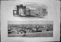 Old Print Calcutta Government House Arco Sudeste Panoramic View Calcutta