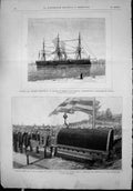 Antique Print Marina Guerra Espanola Aragon New York Funeral General Grant