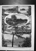 Antique Old Print North America Lago Jorge Caldwell Rocas Shelving Lake House